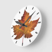 Canada Maple Leaf Clock Canada Souvenir Wall Clock Runde Wanduhr (Winkel)
