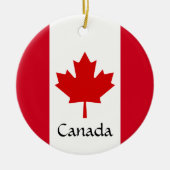 Canada Maple Leaf Design Keramik Ornament (Vorne)