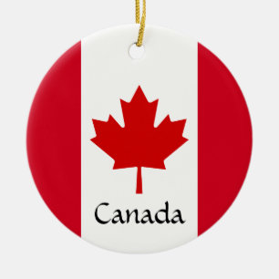 Canada Maple Leaf Design Keramik Ornament