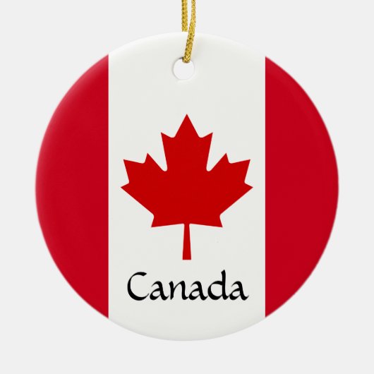 Canada Maple Leaf Design Keramik Ornament (Vorne)