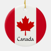 Canada Maple Leaf Design Keramik Ornament (Hinten)