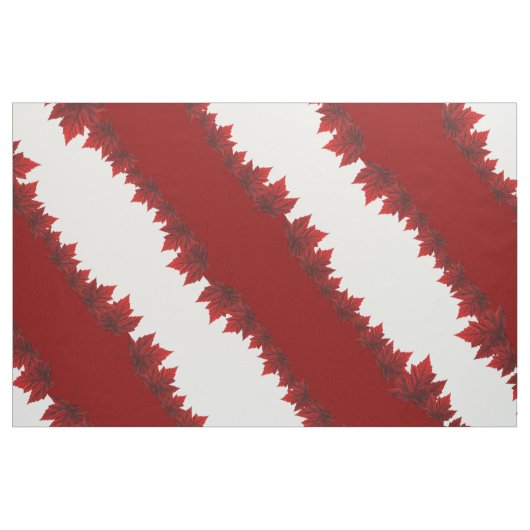 Canada Maple Leaf Fabric Custom Canada Fabric Stoff (Fat Quarter (45,7 x 55,9 cm))