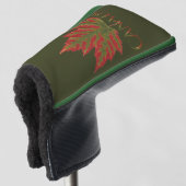 Canada Maple Leaf Fiery Golf Putter Cover Headcover (3/4 Vorderseite)