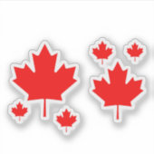 Canada Maple Leaf Flag Emblem Champion,canada,can Aufkleber (Vorderseite)