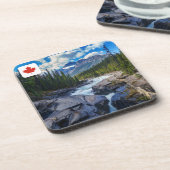 CANADA MAPLE LEAF GETRÄNKEUNTERSETZER (Linke Seite)