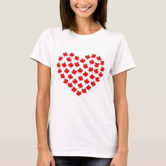 canada maple leaf heart canadian T-Shirt (Vorderseite)