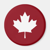 Canada Maple Leaf Magnet - Reverse Colors (Vorne)