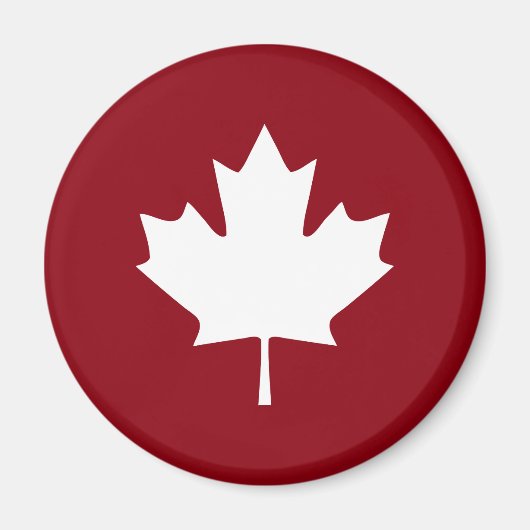 Canada Maple Leaf Magnet - Reverse Colors (Vorne)