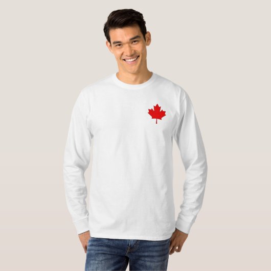 Canada Maple Leaf Mens Long Sleeve Shirt (Vorne ganz)