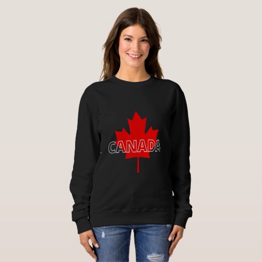 Canada Maple Leaf North Patriotic Proud Sweatshirt (Vorne ganz)