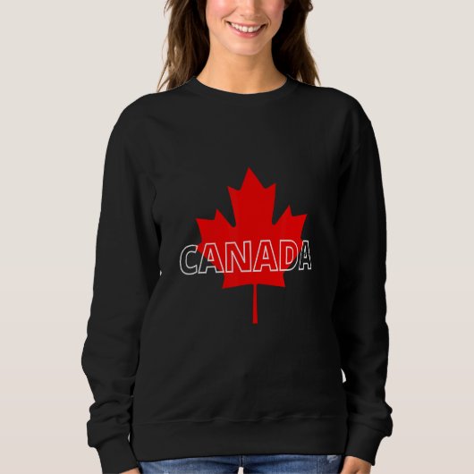 Canada Maple Leaf North Patriotic Proud Sweatshirt (Vorderseite)
