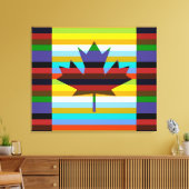 Canada Maple Leaf Pop Art Leinwanddruck (Insitu (Wohnzimmer))