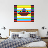 Canada Maple Leaf Pop Art Leinwanddruck (Insitu (Schlafzimmer))