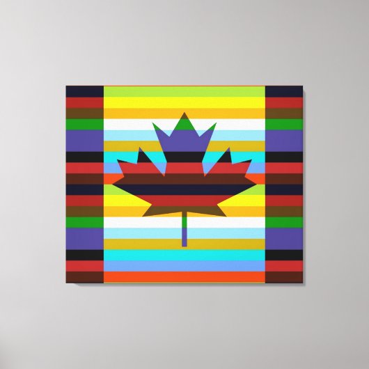 Canada Maple Leaf Pop Art Leinwanddruck (Vorderseite)