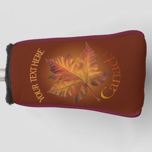 Canada Maple Leaf Putter Driver Cover Golf Headcover (Vorderseite)