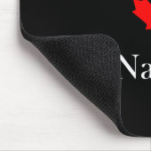 Canada Maple Leaf Schulden Nation Dark Color Mousepad (Ecke)
