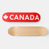 Canada Maple Leaf Skate Deck Skateboard (Horizontal)