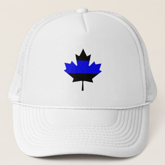 Canada Maple Leaf Thin Blue Line Truckerkappe (Vorderseite)