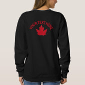 Canada Maple Leaf Women's Sweatshirts Personalisie (Rückseite)