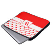 CANADA Monogram Christlich Scripting Notebook Laptopschutzhülle (Vorne Knopf)