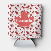 Canada Moose and Maple Leaf Beer Cooler Dosenkühler (Vorderseite)