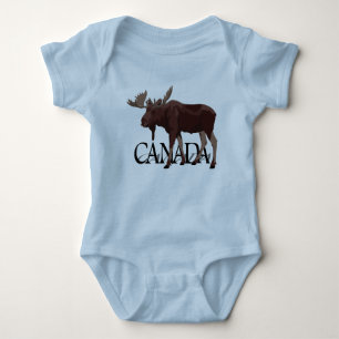 Canada Moose Baby Rompers Baby Canada Souvenirs