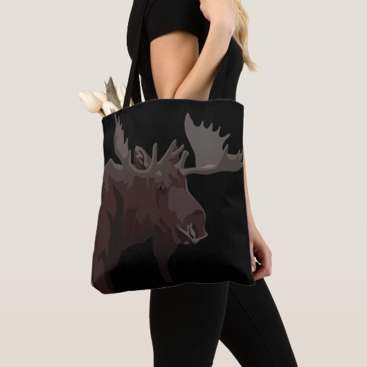 Canada Moose Bags Retro Elche Art Tragetaschen Tasche (Von Nahem)