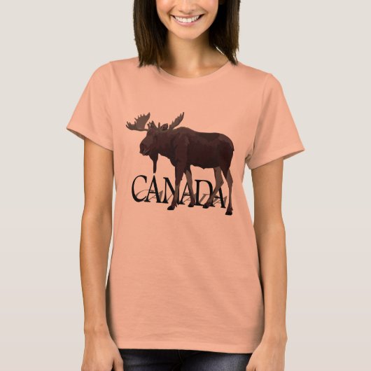 Canada Moose Dress Retro Canadian Moose Souvenir T-Shirt (Vorderseite)