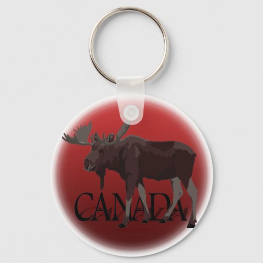 Canada Moose Key Chain Custom Canada Souvenirs Schlüsselanhänger (Vorderseite)