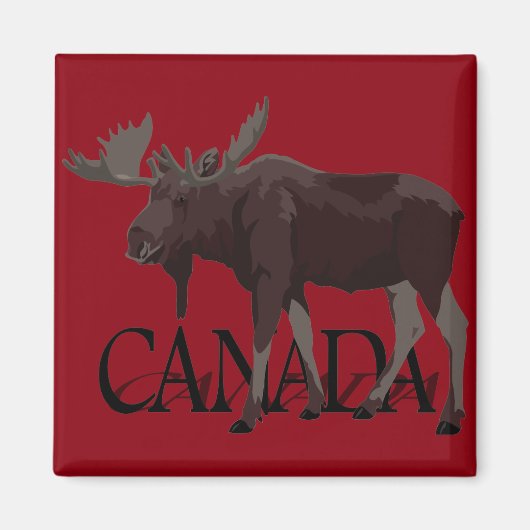 Canada Moose Kühlschrankmagnet Canada Souvenir Mag (Vorne)