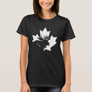 Canada Moose Maple Leaf Pride Vintag Canadian Fla T-Shirt