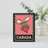 Canada Moose Postkarte (Stehend Vorderseite)
