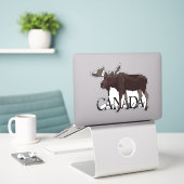 Canada Moose Stickers Canada Souvenir Stickers Aufkleber (Laptop auf Schreibtisch)
