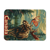 Canada Moose Vintag Magnet (Horizontal)
