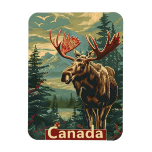 Canada Moose Vintag Magnet