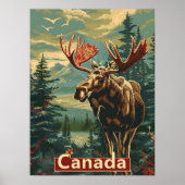 Canada Moose Vintag Poster (Vorne)