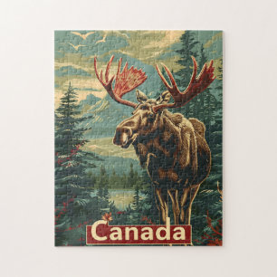 Canada Moose Vintag Puzzle