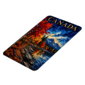 Canada Mountain Lake Art Souvenier Magnet (Linke Seite)