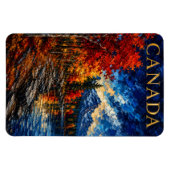 Canada Mountain Lake Art Souvenier Magnet (Horizontal)