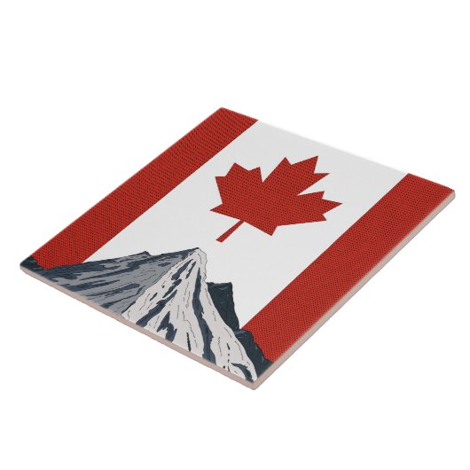 Canada Mountain Travel Poster Fliese (Seite)