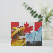 Canada Mouse at Niagara Falls Wasserfarbenart Postkarte (Stehend Vorderseite)