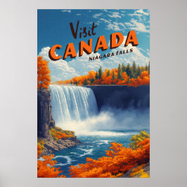Canada Niagara Falls Travel Poster