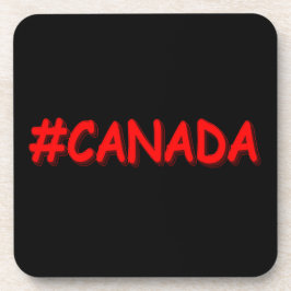 "#CANADA" Niedliche Ausdrucksgestaltung. Jetzt kau Getränkeuntersetzer