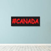 "#CANADA" Niedliche Ausdrucksgestaltung. Jetzt kau Leinwanddruck (Insitu (Holzboden))