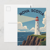 Canada Nova Scotia Lighthouse Postkarte (Vorne/Hinten)