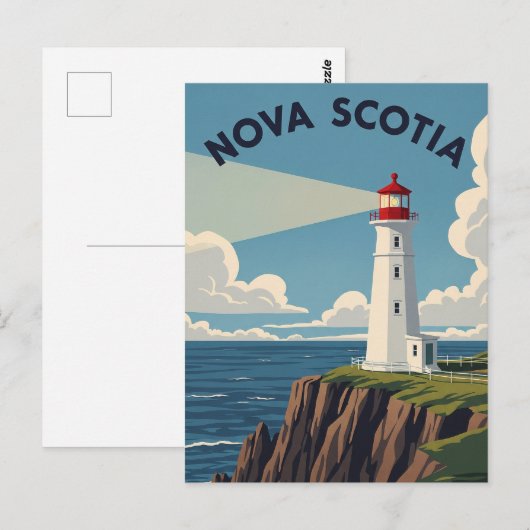 Canada Nova Scotia Lighthouse Postkarte (Vorne/Hinten)