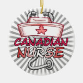 Canada Nurse Keramikornament (Vorne)