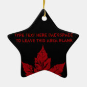 Canada Ornament Personalisiert Souvenir Canada Gif (Hinten)