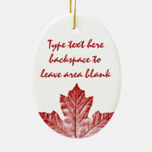 Canada Ornament Personalisiert Souvenir Canada Gif (Hinten)
