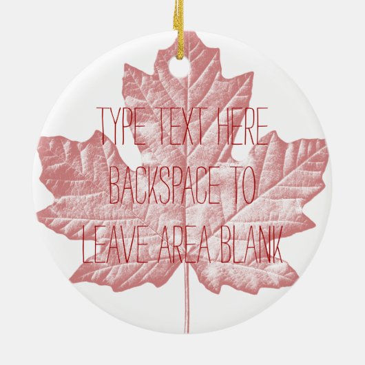 Canada Ornament Personalisiert Souvenir Canada Gif (Hinten)